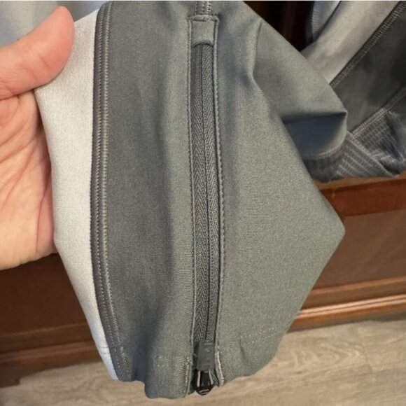 Under Armour Heat Gear Compression Leggings Womens Ankle Gray White Zip XL NWT - Picture 8 of 16